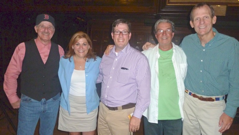 Pictured after their performance (l to r): John Ford Coley, CSRA Executive Director Lori Harrison, Retail Association of Maine Executive Director and Conference Host Curtis Picard, Terry Sylvester and BMI’s Dan Spears.